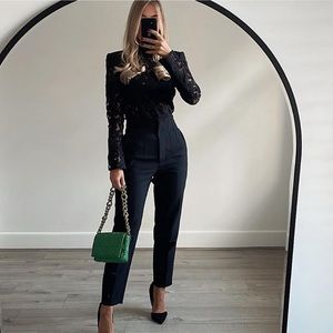 Zara high Waist black Dress Pants